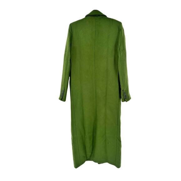Thakoon Runway Dark Green Single Breasted Wool Long Maxi Coat Size Medium NWT - Picture 4 of 8